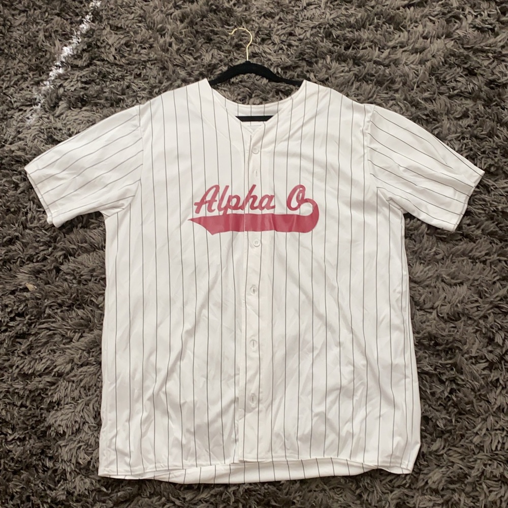 alpha omicron pi baseball jersey